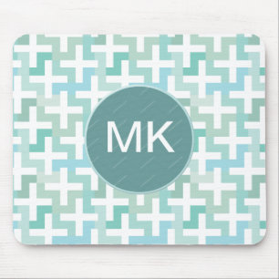 Mousepad Seafoam Green Geométrico