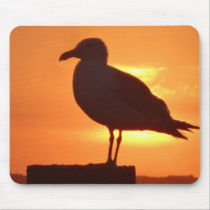 Mousepad Seagull Sunset