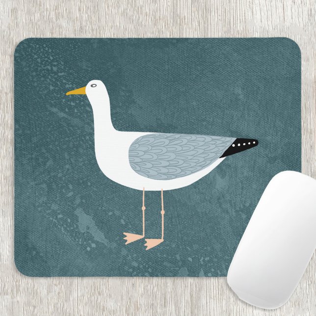 Mousepad Seagull Teal (Seagull mouse mat)