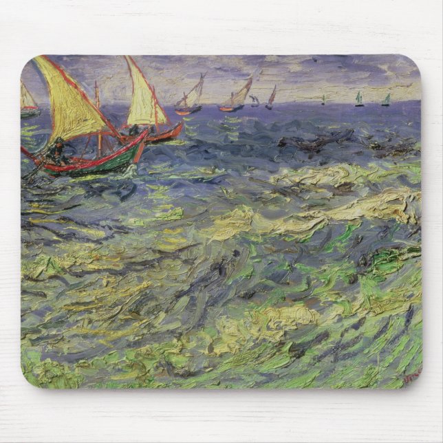 Mousepad Seascape de Vincent van Gogh | em Saintes-Maries (Frente)