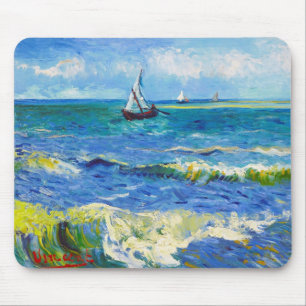 Mousepad Seascape em Saintes-Maries Vincent van Gogh