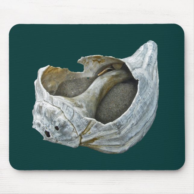 Mousepad Seashell - Personalizar Escolha a cor de fundo (Frente)