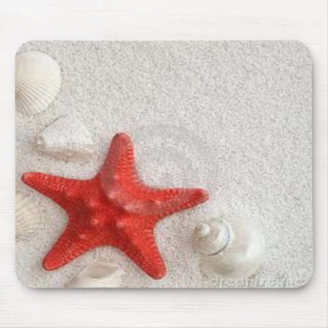 Mousepad seashells e estrela do mar (Frente)