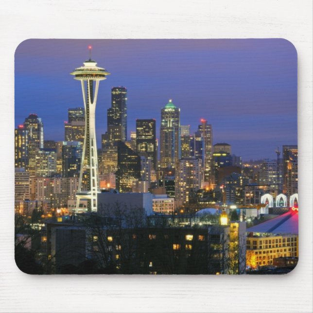 Mousepad Seattle visto do parque do Kerry na rainha Anne (Frente)