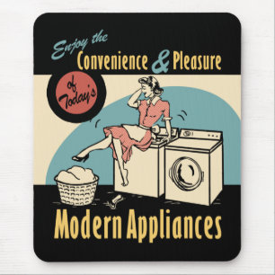 Mousepad Secador retro da arruela da dona de casa