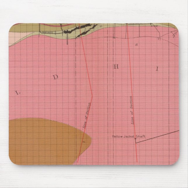 Mousepad Seção Horizontal do Comstock Lode South (Frente)