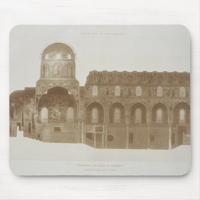 Mousepad Secção transversal da capela de Palatine, Palermo, (Frente)