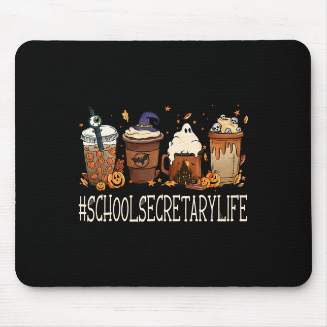 Mousepad Secretária de Escola Horror Caiu Café Bomba de Hal (Frente)