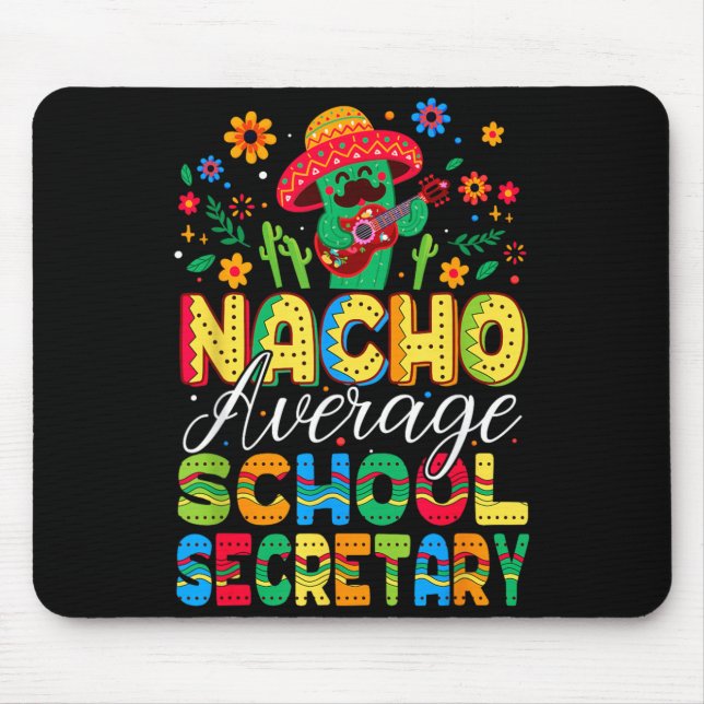 Mousepad Secretária Escolar Nacho Média Cinco De Mayo (Frente)