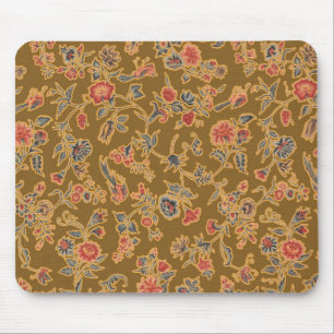Mousepad Seda Vintagesca Floral Brocado Chinês Século XVIII