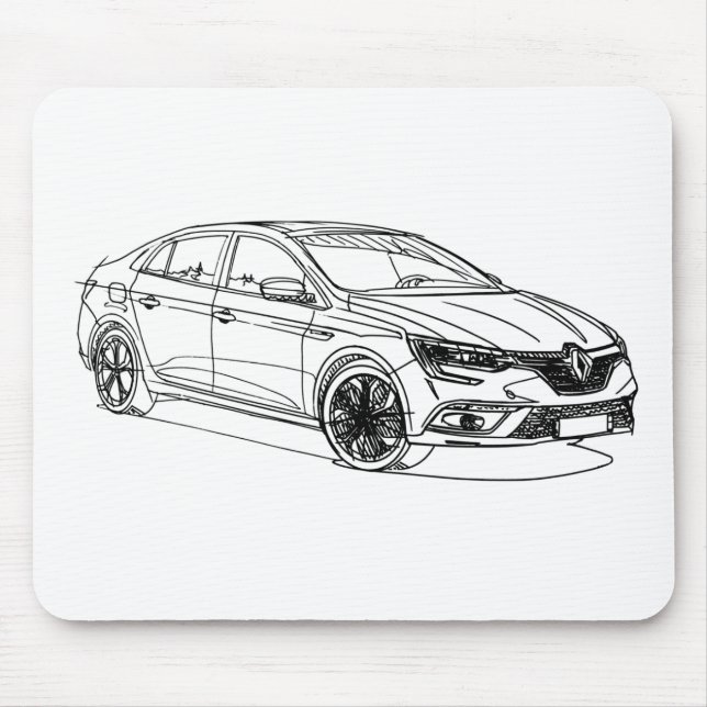 Mousepad Sedan 2017 de Ren Megane (Frente)