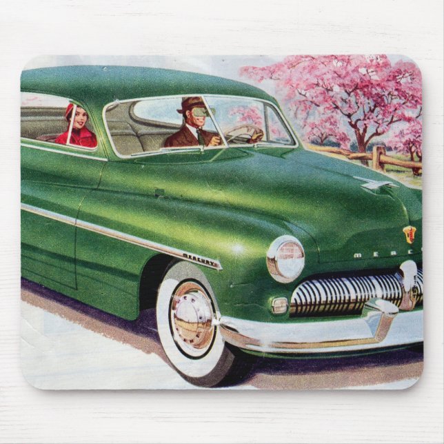 Mousepad sedan verde de 1949 Mercury (Frente)