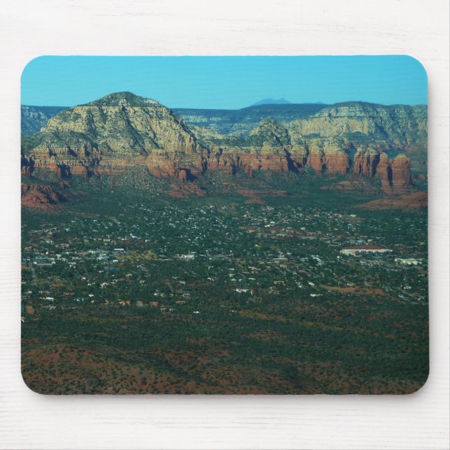 Mousepad Sedona e Pote de café de cima (Frente)