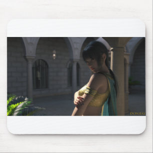 Mousepad Sedutora Kim Sue olha por cima do ombro