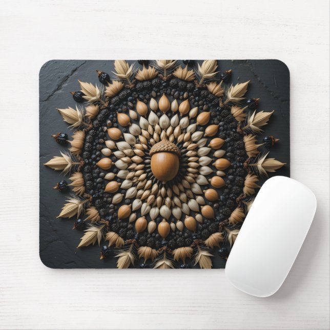 Mousepad Seed Mandala Macro (Com mouse)