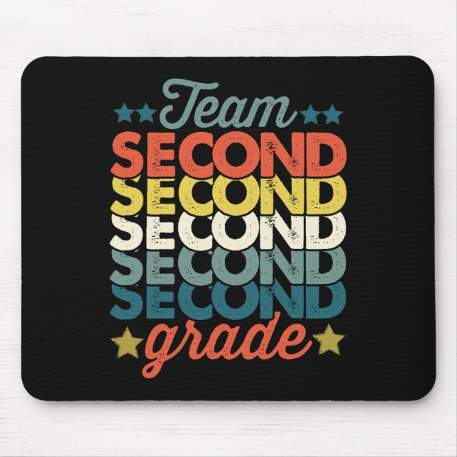 Mousepad Segundo De Equipe De Segundo Ano De Volta Às Crian (Frente)