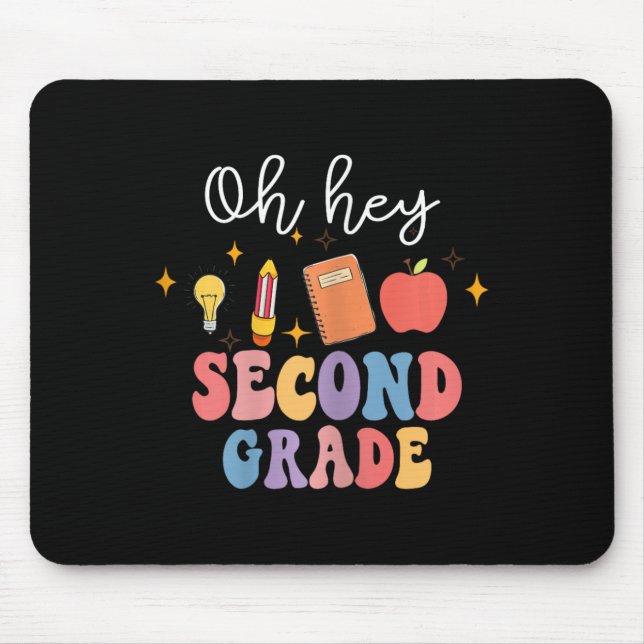 Mousepad Segundo De Segundo Ano De Diversão De Volta À Esco (Frente)