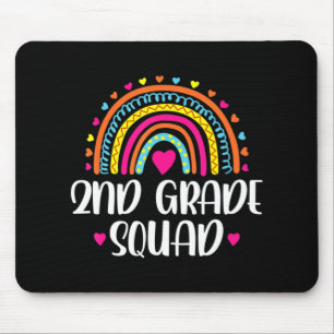 Mousepad segundo Grau Quadrado Professor Diversão Arco-Íris