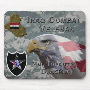 Mousepad segundo Infantry Div Iraque Combate Veterano