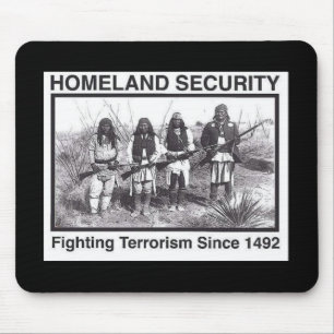 Mousepad Segurança interna preta do indiano da foto