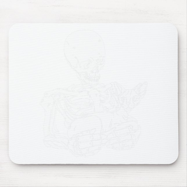 Mousepad Segurando Gato De Dia de as Bruxas engraçado De Ga (Frente)