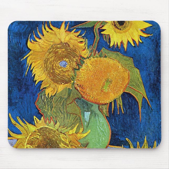 Mousepad Seis girassóis, Van Gogh (Frente)