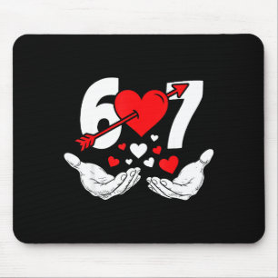 Mousepad Seis Sete 67 6 7 Crianças 67 Meme Mãos Valentim En