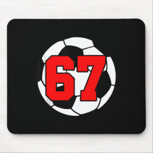 Mousepad Seis Sete 67 Futebol 6 7 Meme Divertido 6-7 Geraçã