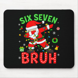 Mousepad Seis Sete 67 Geração Z Alpha Meme Bruh Natal Dabbi