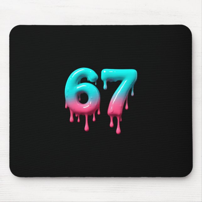 Mousepad Seis Sete 67 Meme Para Crianças e Adultos da Geraç (Frente)