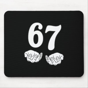 Mousepad Seis Sete 6 7 Divertido 67 Gíria Gen Alpha 6-7 Mem