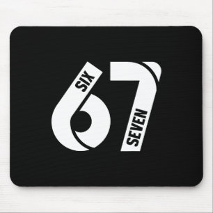 Mousepad Seis Sete 6 7 Meme Número Divertido 67 Vamos Lá Se