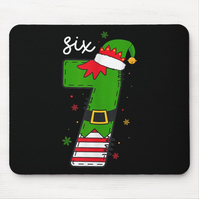 Mousepad Seis Sete 6 7 Meme Papai Noel Natal Xmas Número 67 (Frente)