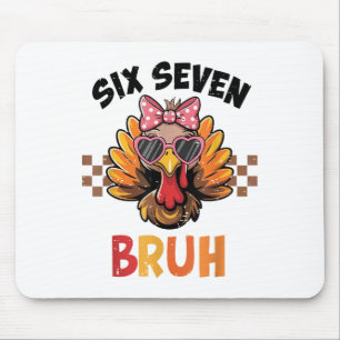 Mousepad Seis Sete Bruh 67 Meme Fofo Menina Peru Obrigada
