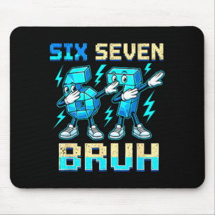Mousepad Seis Sete Dabbing Legal Meme Bruh 67 Divertido Dab