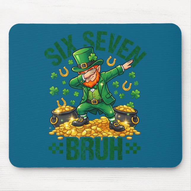 Mousepad Seis sete mano dia de São Patrício trevos 67 (Frente)