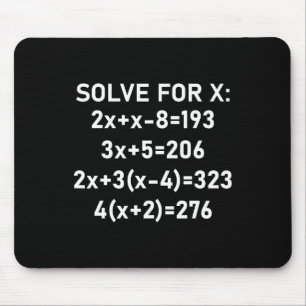 Mousepad Seis Sete Meme Matemática Álgebra Piada Resolva Pa