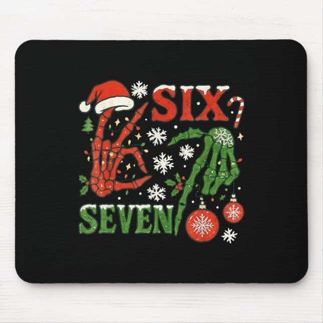 Mousepad Seis Sete Meme Natal 6-7 Natal Esqueleto Ha (Frente)
