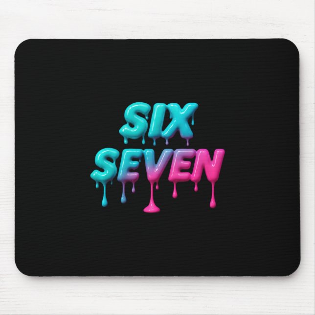 Mousepad Seis Sete Meme Para Crianças e Adultos da Geração  (Frente)