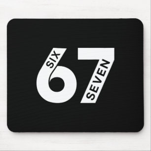 Mousepad Seis Sete Número Geração Alpha Gíria 6 7 Tendência