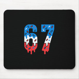 Mousepad Seis Sete Sorvete Derretido Esportes 67 Meme Legal