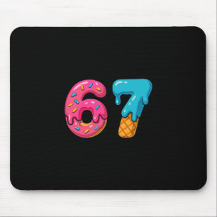 Mousepad Seis Sete Sorvete Gota Meme 67 Esporte Tendência D