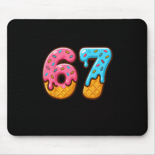 Mousepad Seis Sete Sorvete Gotejamento Meme Legal 67 Número