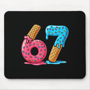 Mousepad Seis Sete Sorvete Pingando Meme Legal 67 Número Di