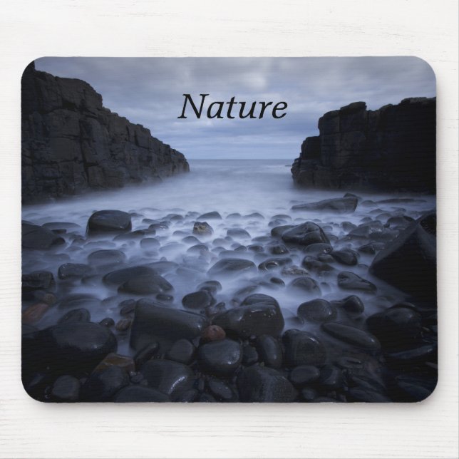 Mousepad Seixos e Rochas ao Longo da Costa Oceânica Mouse  (Frente)