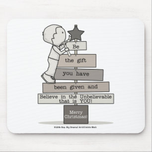 Mousepad Seja a árvore de Natal do presente