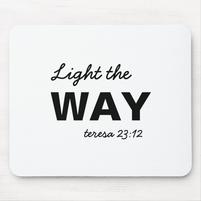 Mousepad Seja a Luz Mateus 5:14 Versículo Bíblico (Frente)