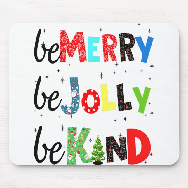 Mousepad Seja Feliz, Seja Feliz De Natal, Família De Árvore (Frente)