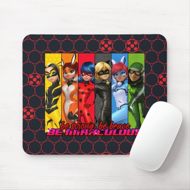 Mousepad Seja Forte, Corajosa, Seja Miraculosa (Com mouse)