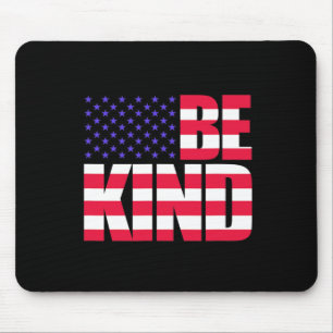 Mousepad Seja Gentil 4 de Julho Bandeira dos EUA América Am
